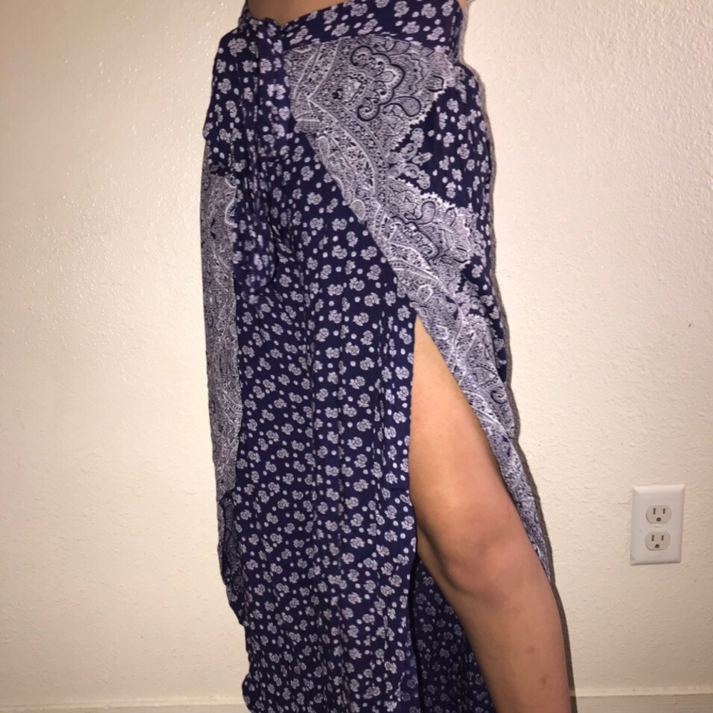 ❄️High waisted leg slit pants❄️
